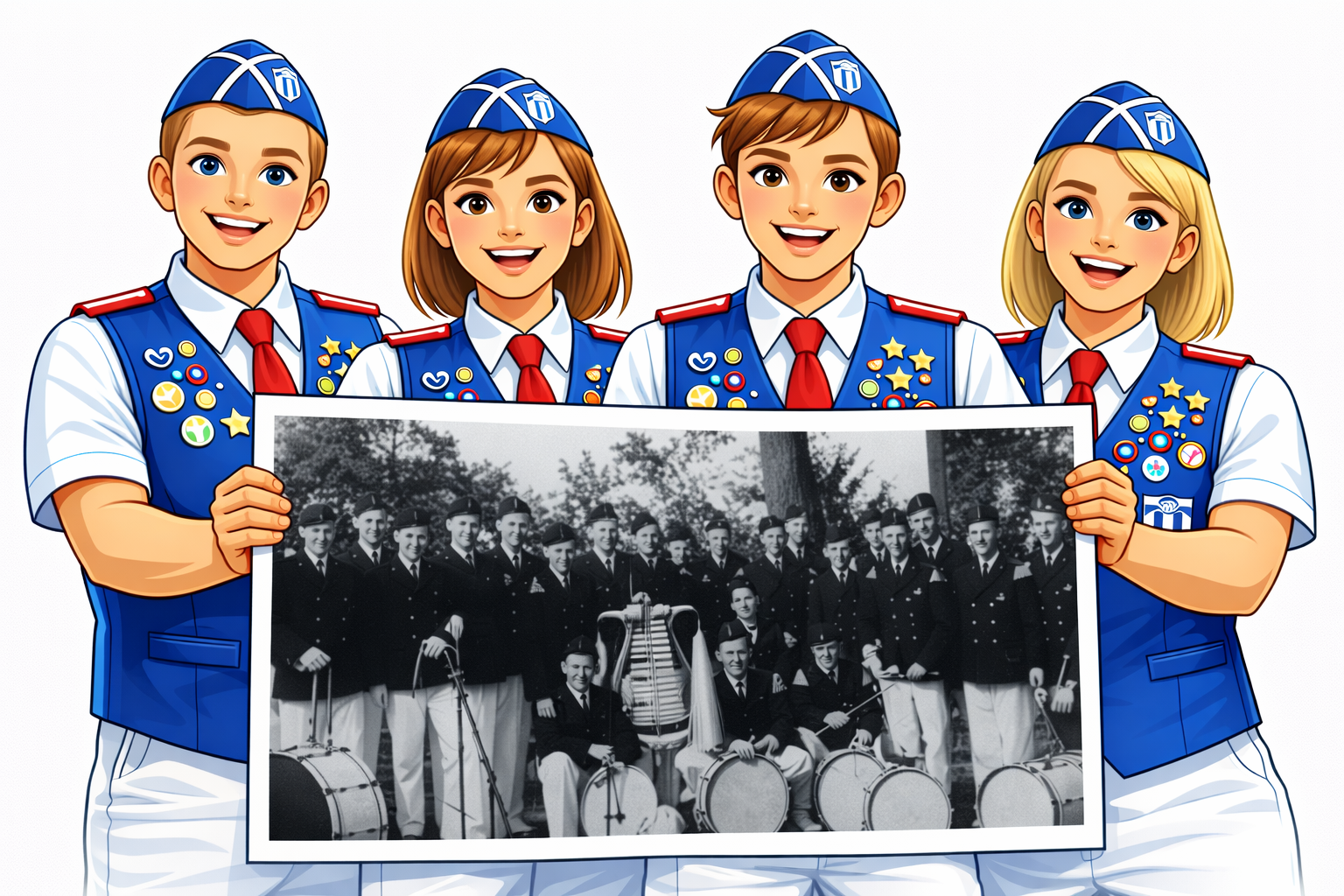 Spielmannszug Holtorf beim Auftritt